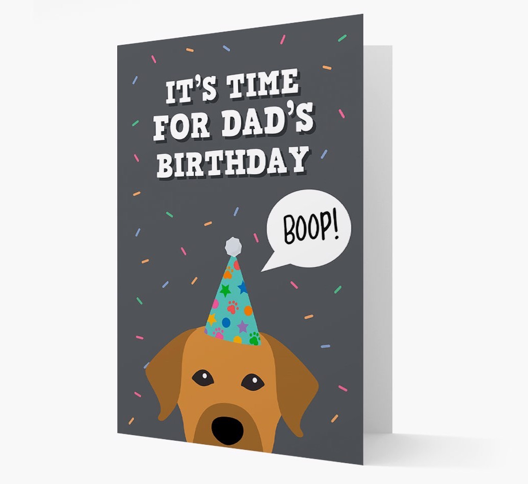 Dad's Birthday Boop: Personalised {breedFullName} Card