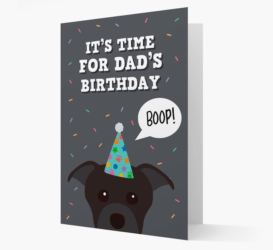 Dad's Birthday Boop: Personalised {breedFullName} Card