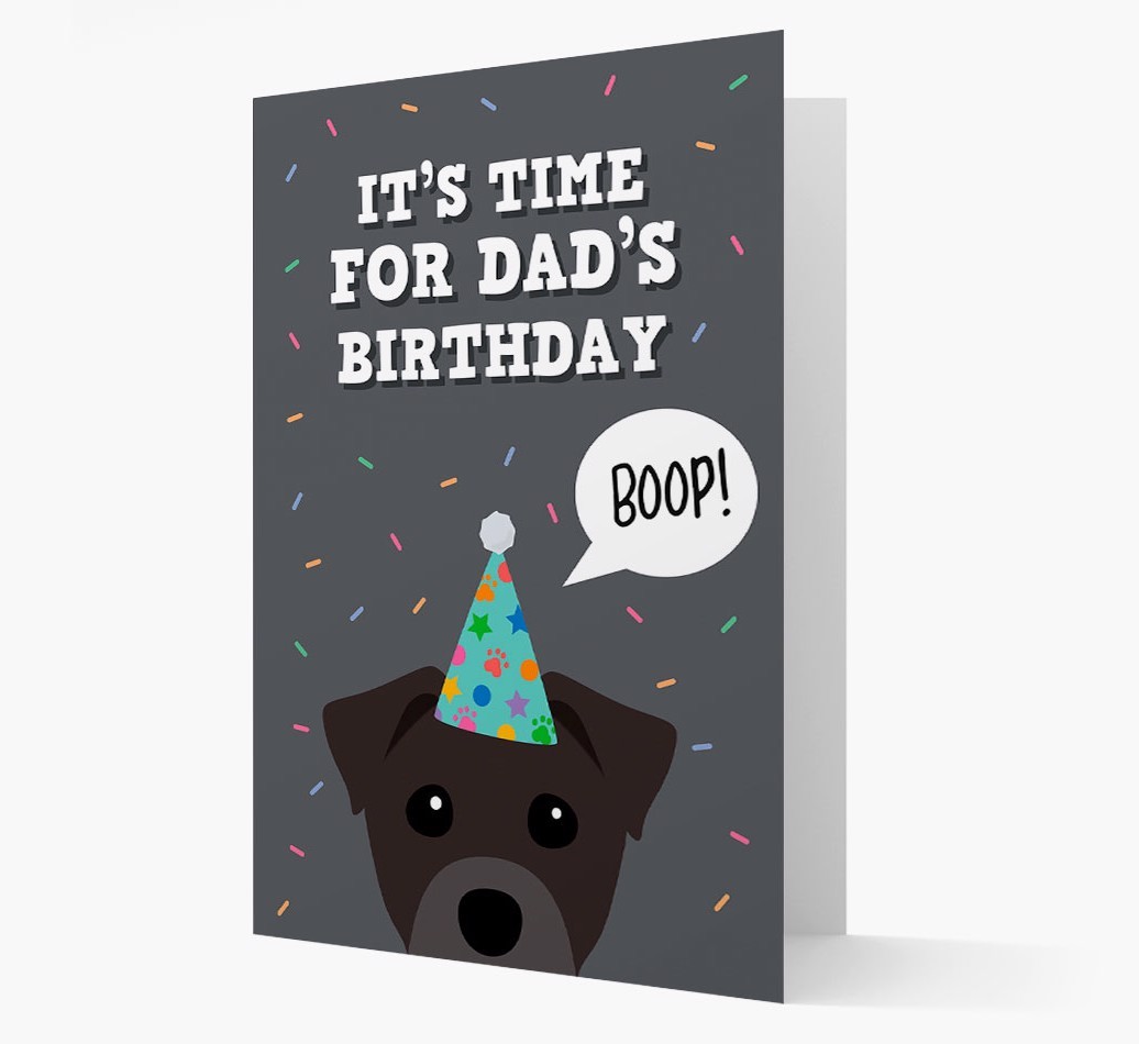 Dad's Birthday Boop: Personalised {breedFullName} Card