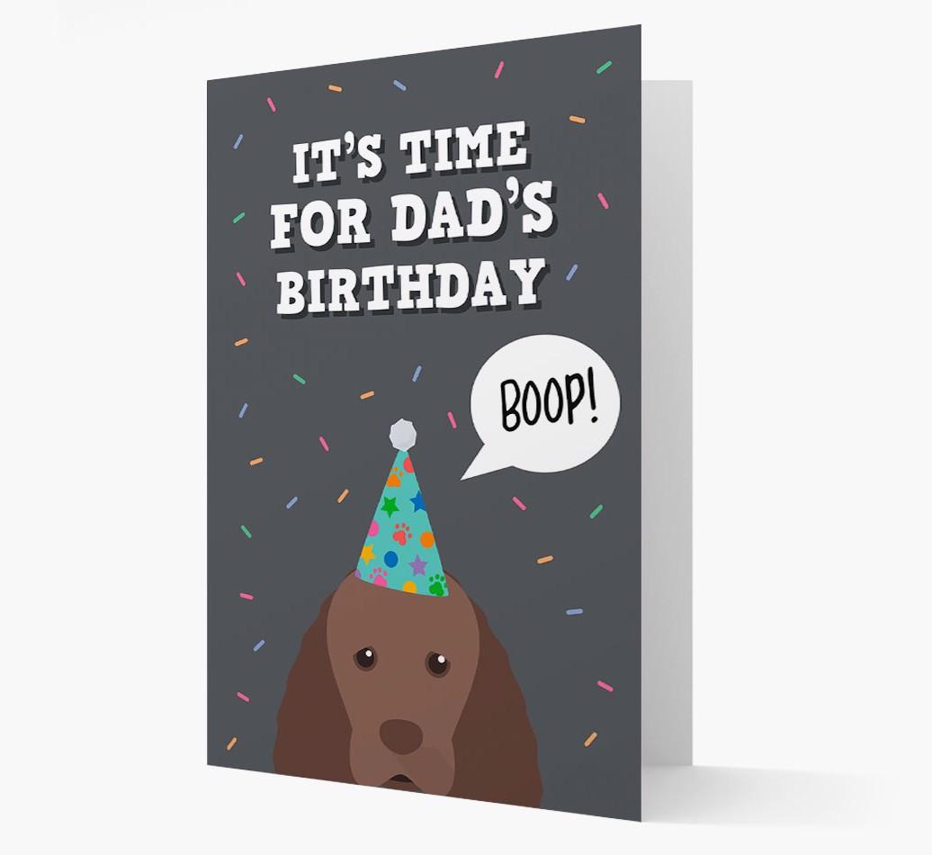 Dad's Birthday Boop: Personalised {breedFullName} Card