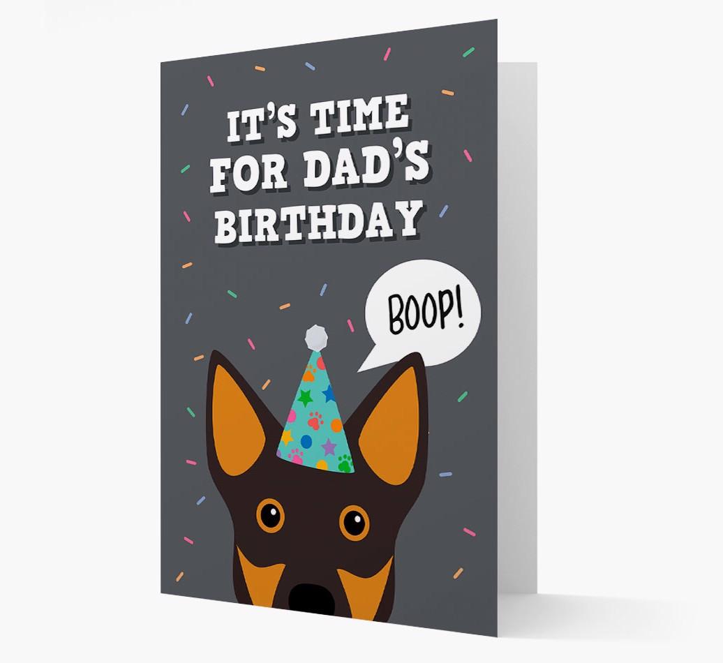Dad's Birthday Boop: Personalised {breedFullName} Card