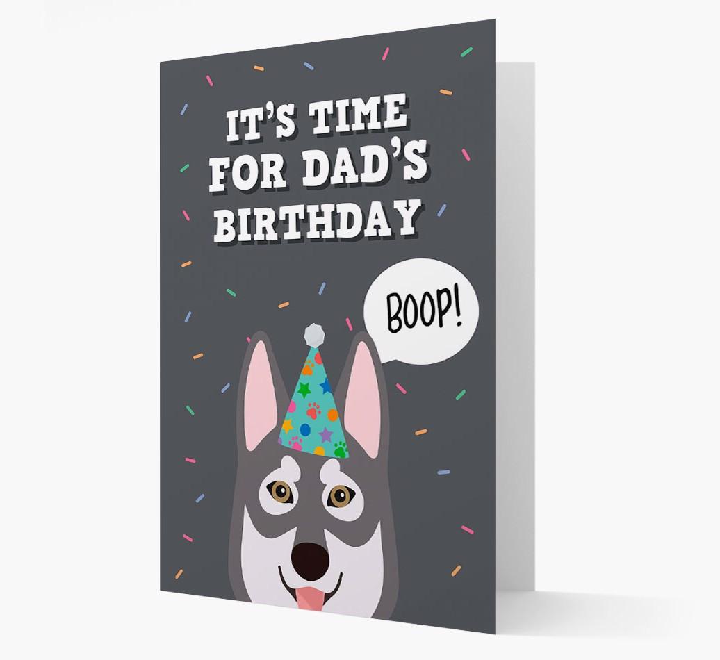 Dad's Birthday Boop: Personalised {breedFullName} Card