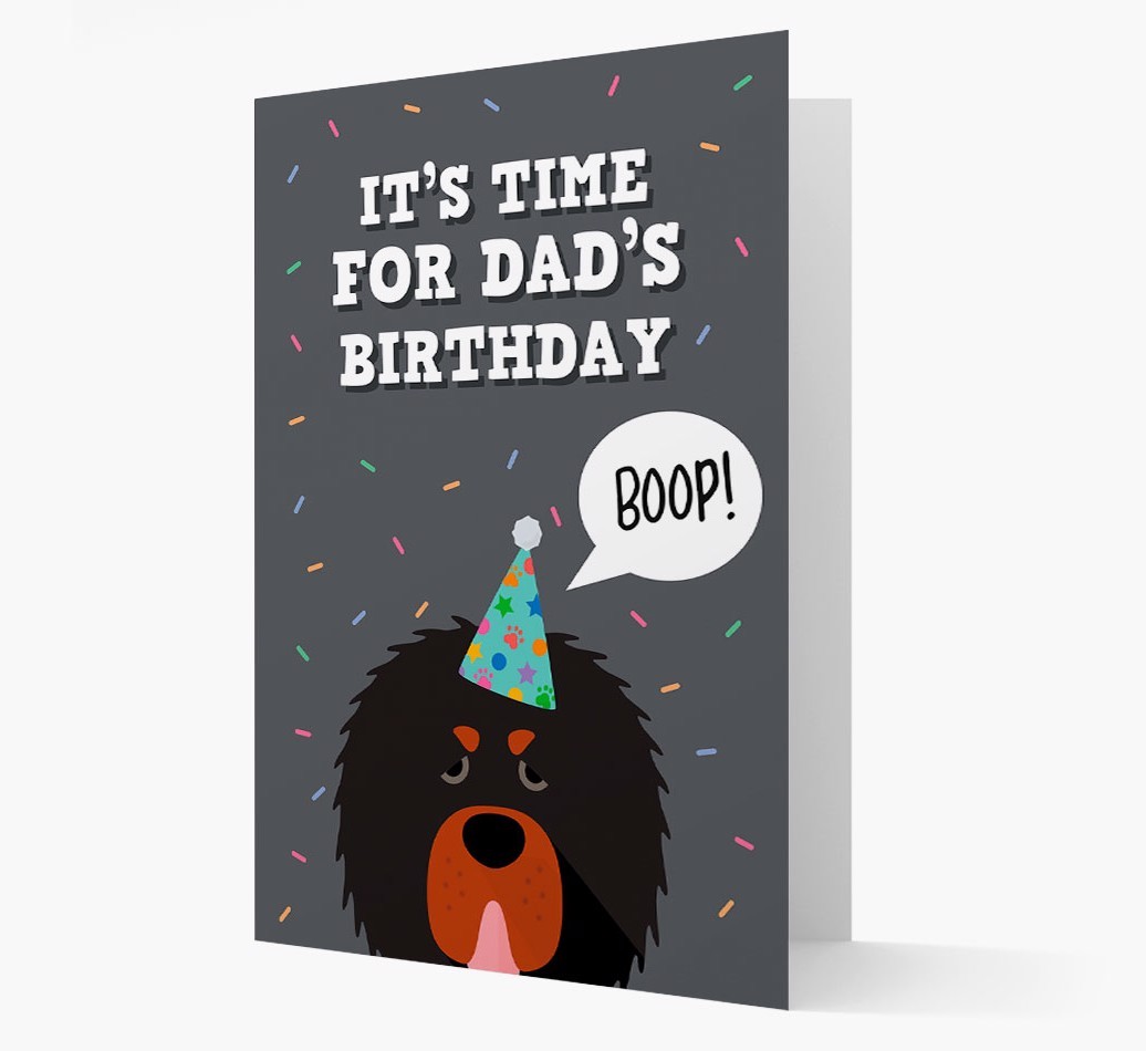Dad's Birthday Boop: Personalised {breedFullName} Card
