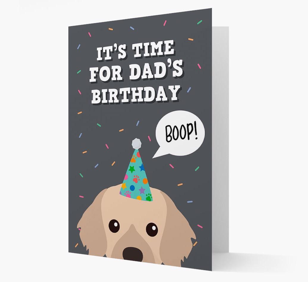 Dad's Birthday Boop: Personalised {breedFullName} Card