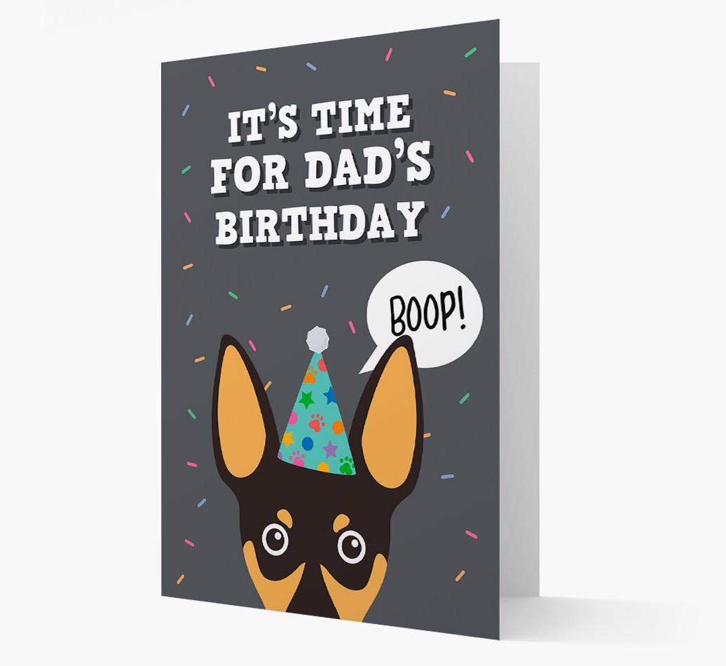 Dad's Birthday Boop: Personalised {breedFullName} Card