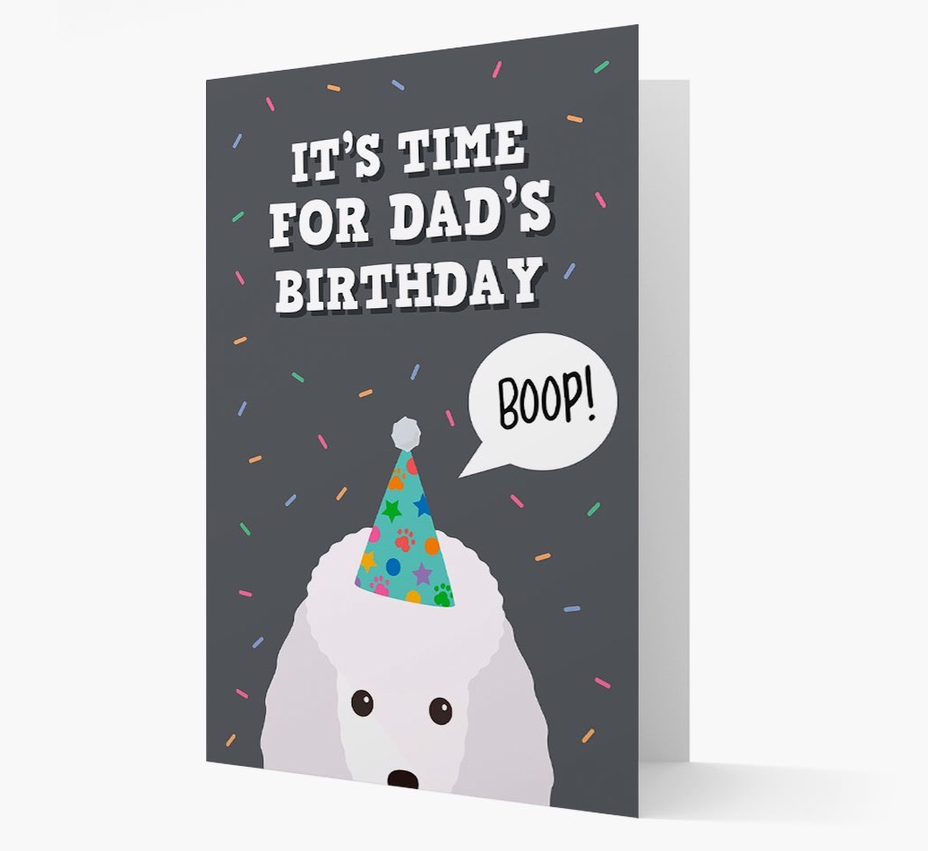 Dad's Birthday Boop: Personalised {breedFullName} Card