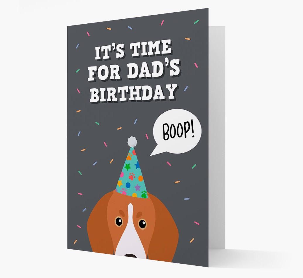 Dad's Birthday Boop: Personalised {breedFullName} Card