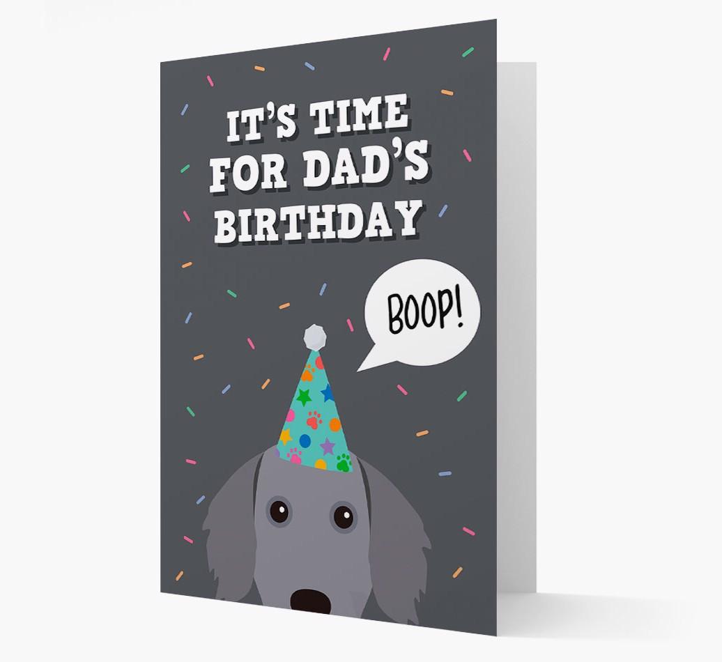 Dad's Birthday Boop: Personalised {breedFullName} Card