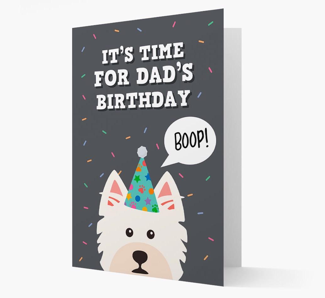 Dad's Birthday Boop: Personalised {breedFullName} Card