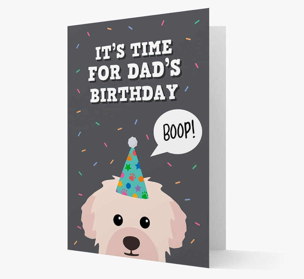Dad's Birthday Boop: Personalised {breedFullName} Card