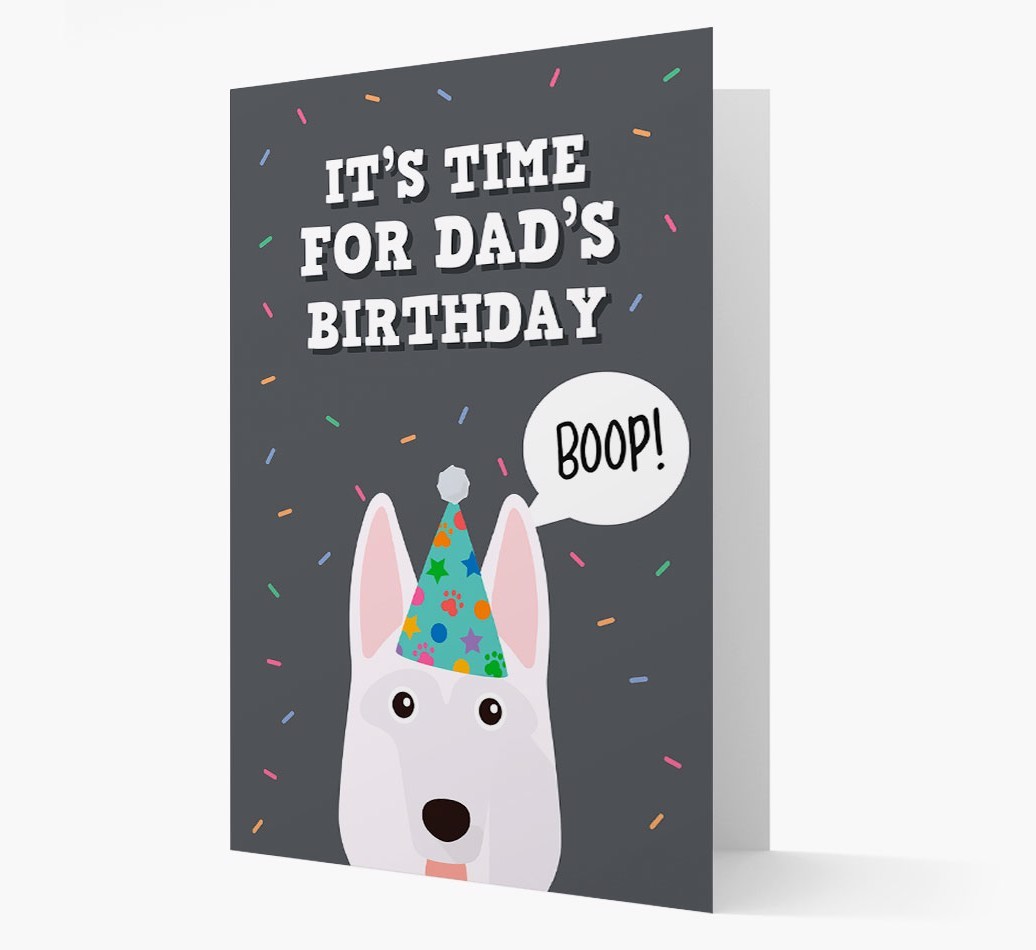 Dad's Birthday Boop: Personalised {breedFullName} Card