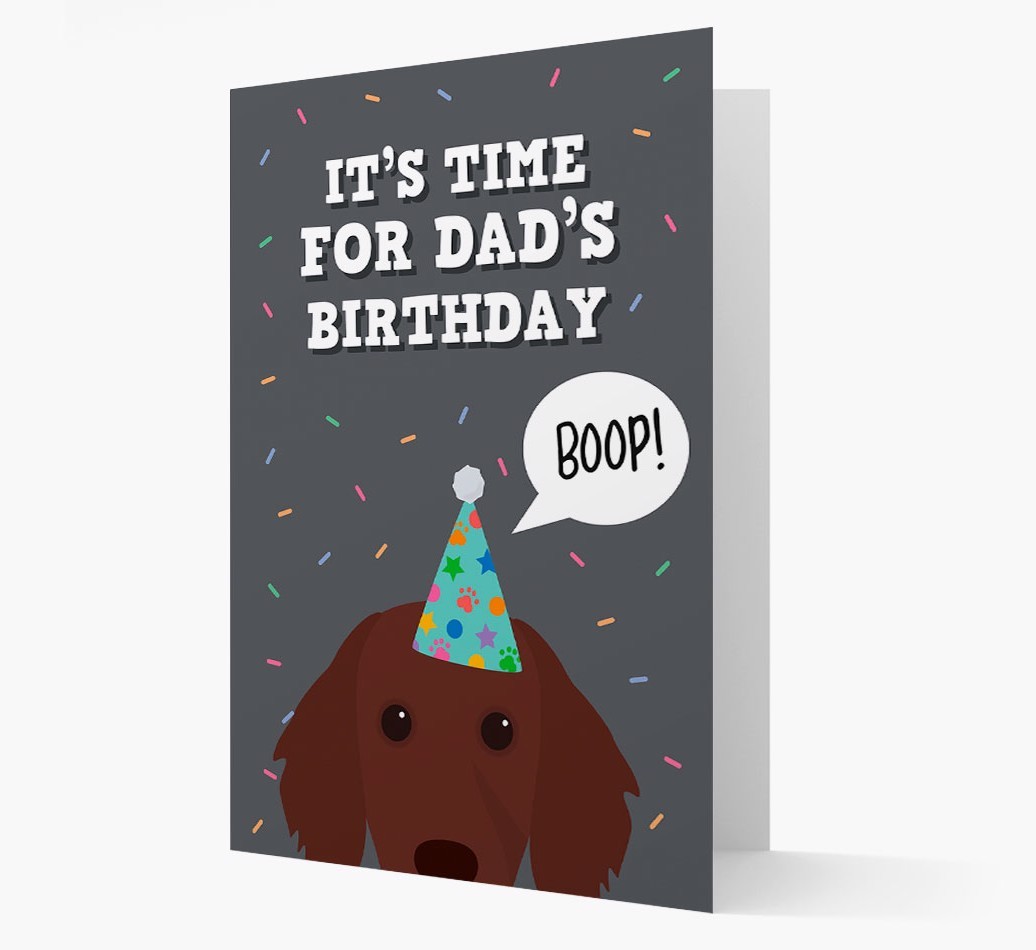 Dad's Birthday Boop: Personalised {breedFullName} Card