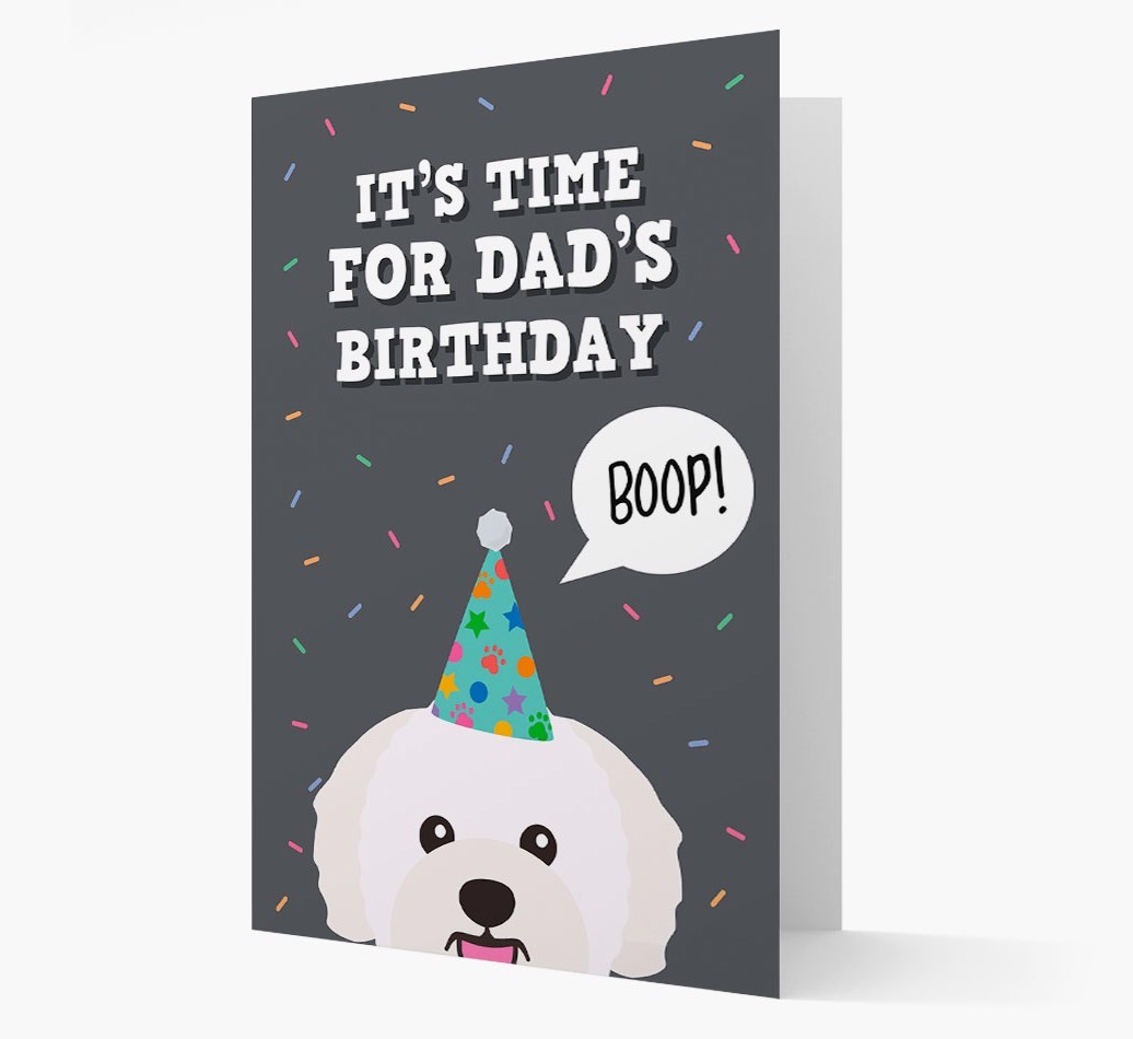 Dad's Birthday Boop: Personalised {breedFullName} Card