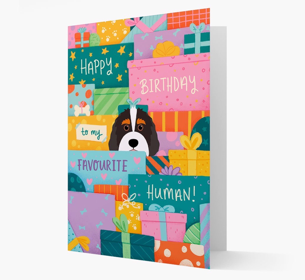 Happy Birthday To My Favourite Human: Personalised {breedFullName} Card