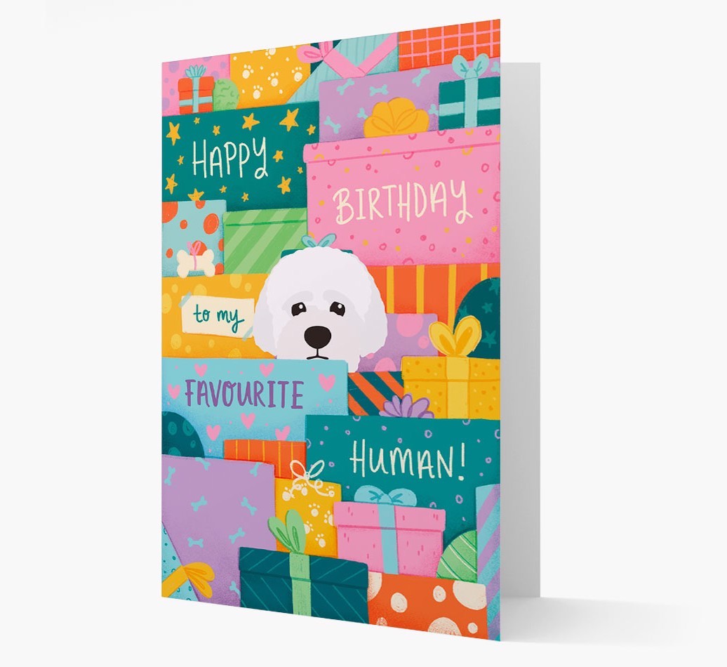 Happy Birthday To My Favourite Human: Personalised {breedFullName} Card