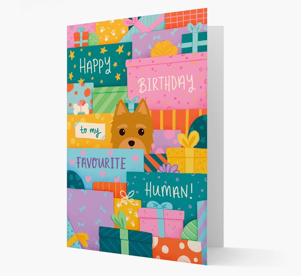 Happy Birthday To My Favourite Human: Personalised {breedFullName} Card