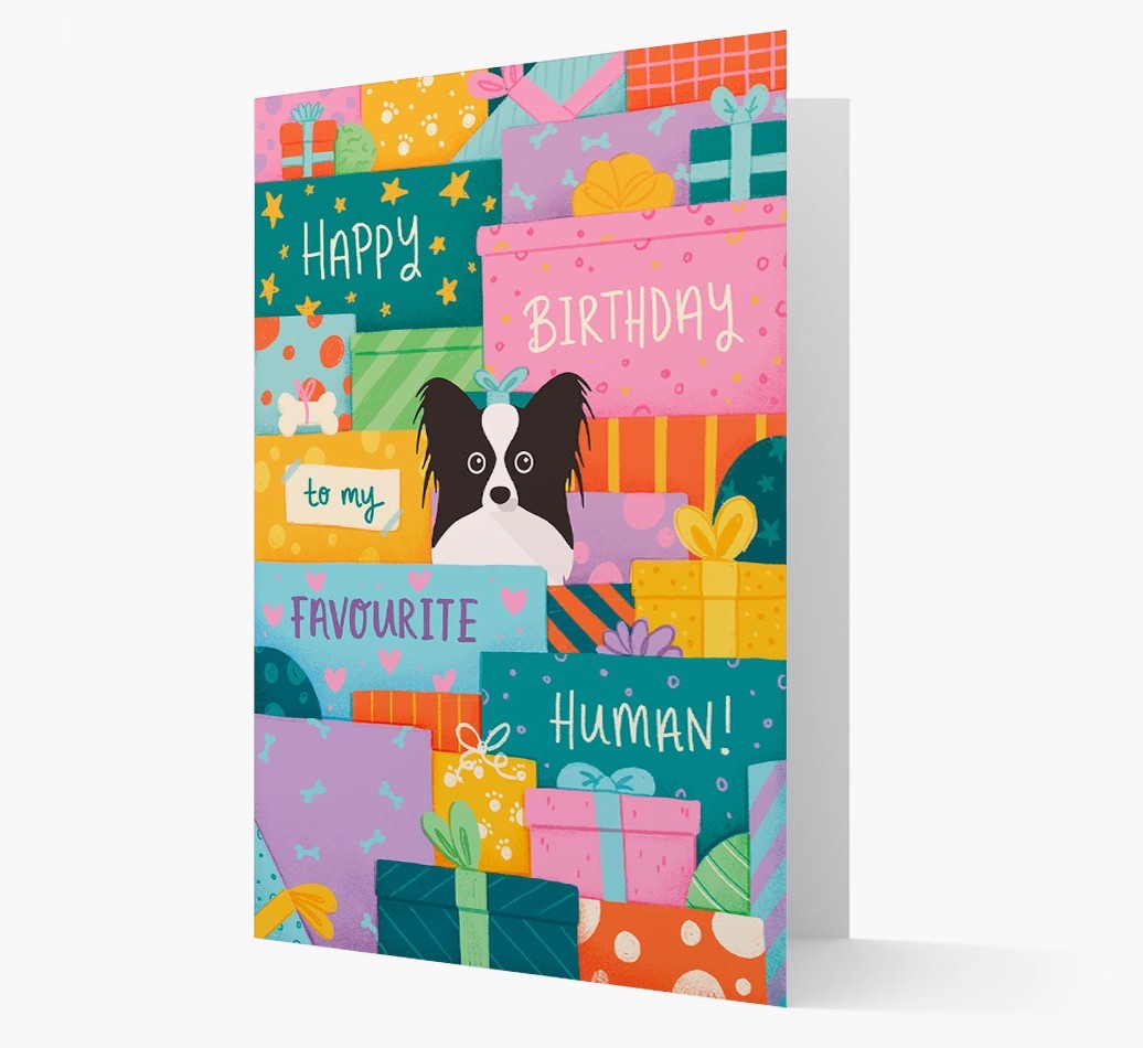 Happy Birthday To My Favourite Human: Personalised {breedFullName} Card