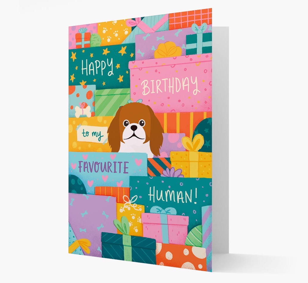 Happy Birthday To My Favourite Human: Personalised {breedFullName} Card