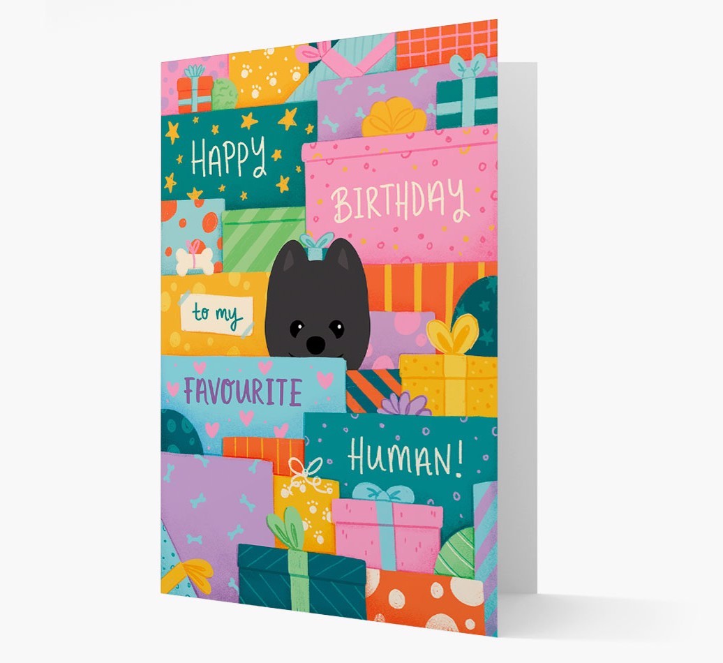 Happy Birthday To My Favourite Human: Personalised {breedFullName} Card