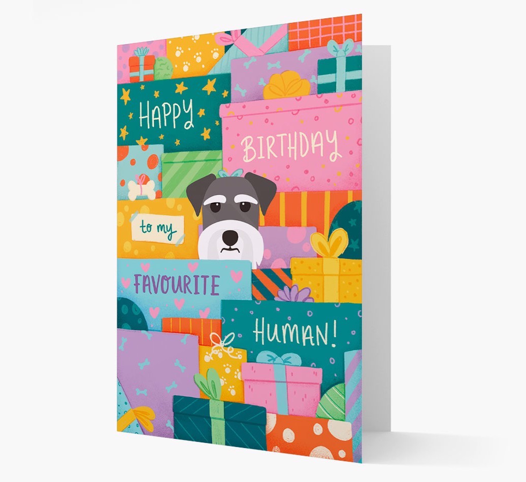 Happy Birthday To My Favourite Human: Personalised {breedFullName} Card