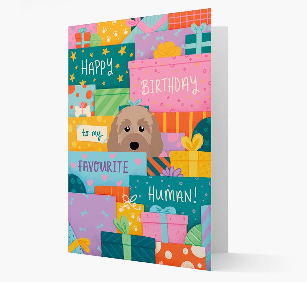 Happy Birthday To My Favorite Human: Personalized {breedFullName} Card