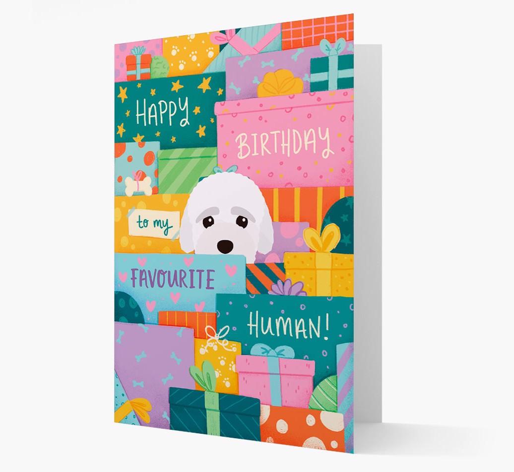 Happy Birthday To My Favorite Human: Personalized {breedFullName} Card