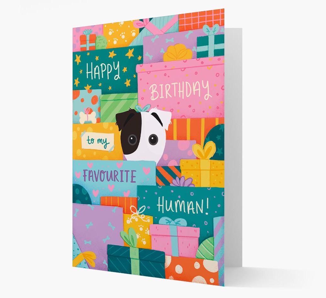 Happy Birthday To My Favorite Human: Personalized {breedFullName} Card
