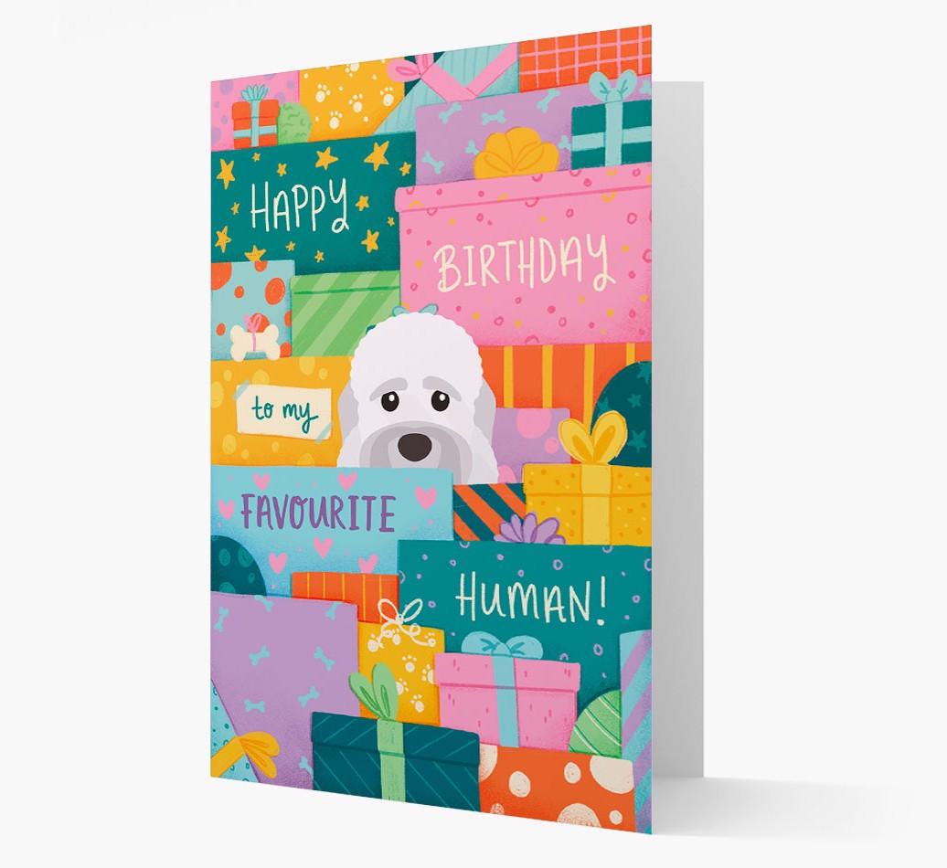 Happy Birthday To My Favorite Human: Personalized {breedFullName} Card