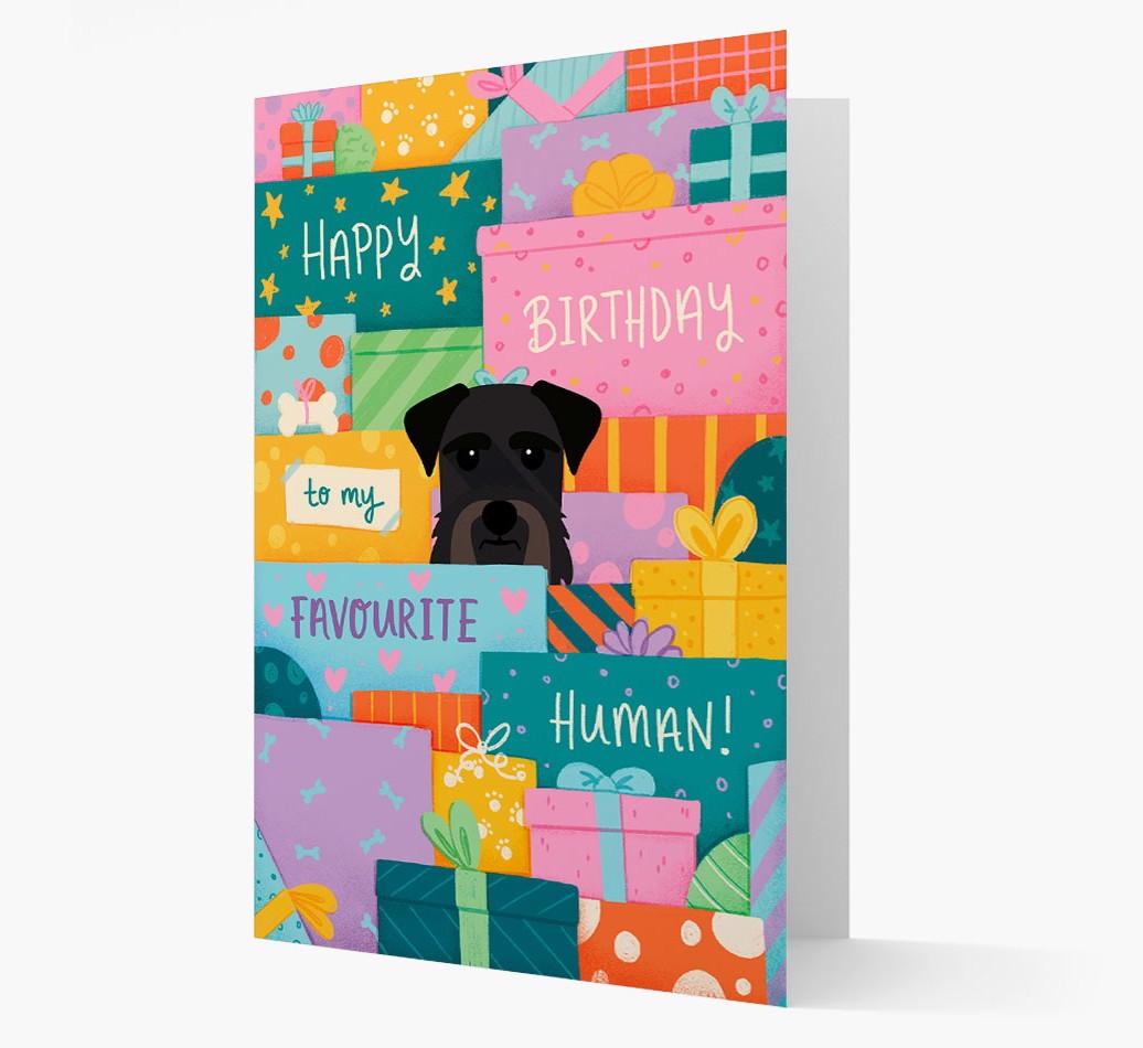 Happy Birthday To My Favorite Human: Personalized {breedFullName} Card