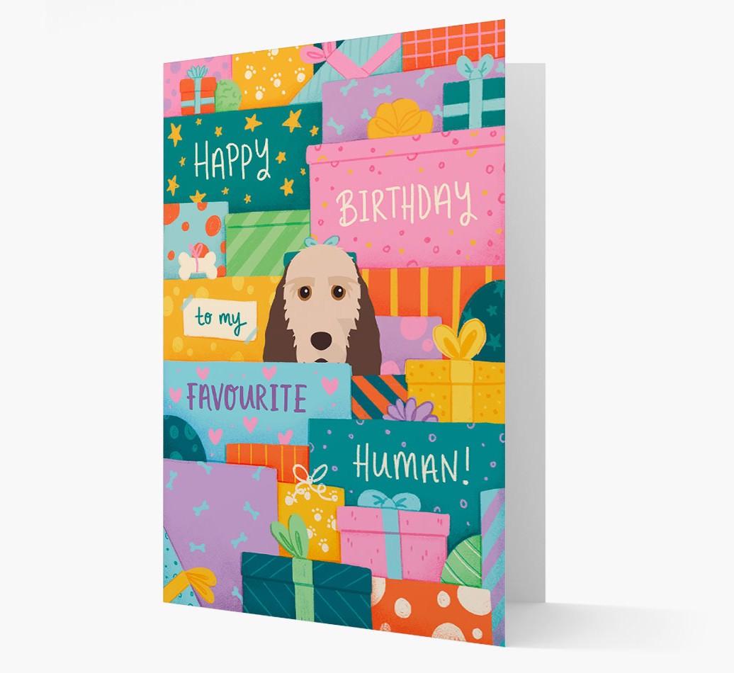 Happy Birthday To My Favorite Human: Personalized {breedFullName} Card