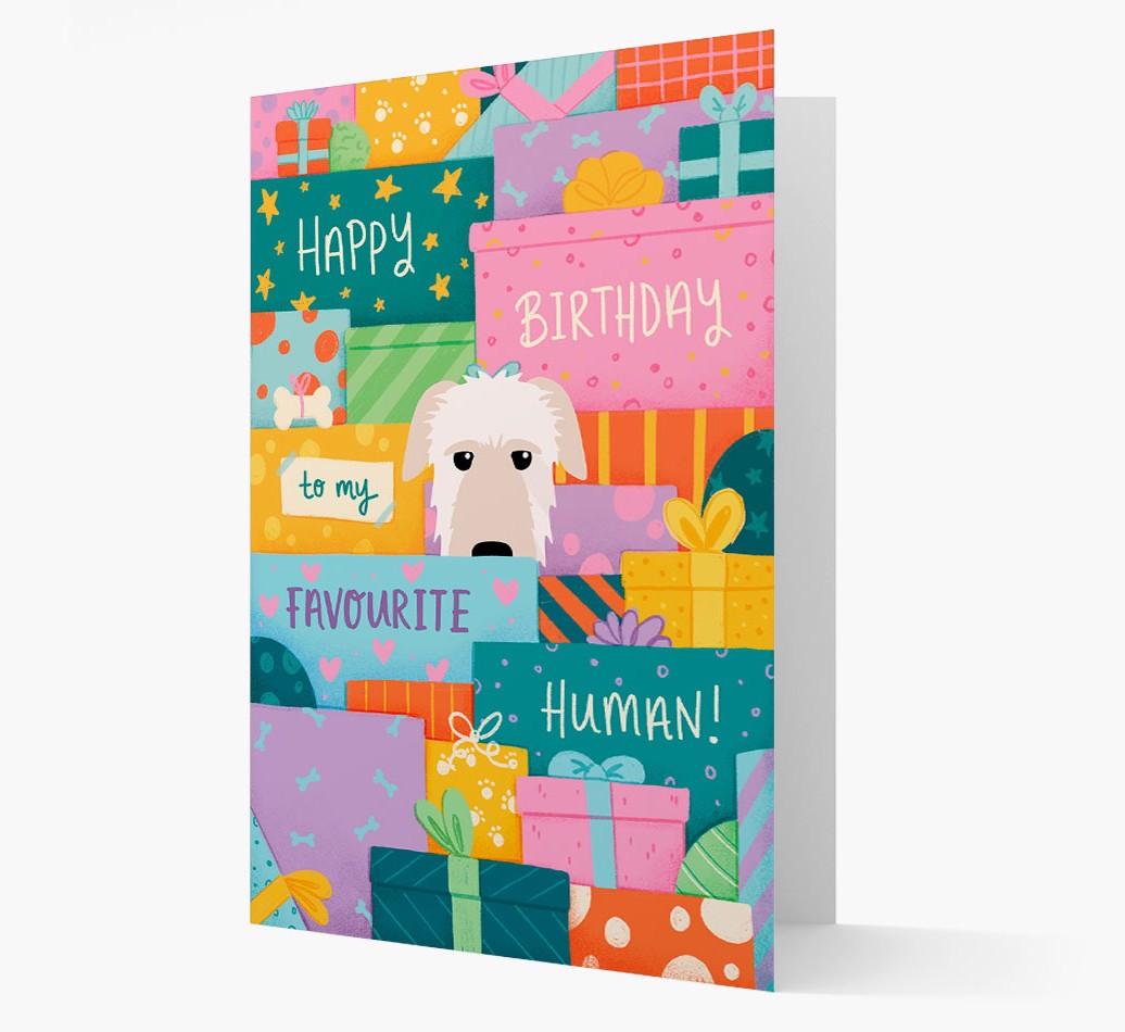 Happy Birthday To My Favorite Human: Personalized {breedFullName} Card