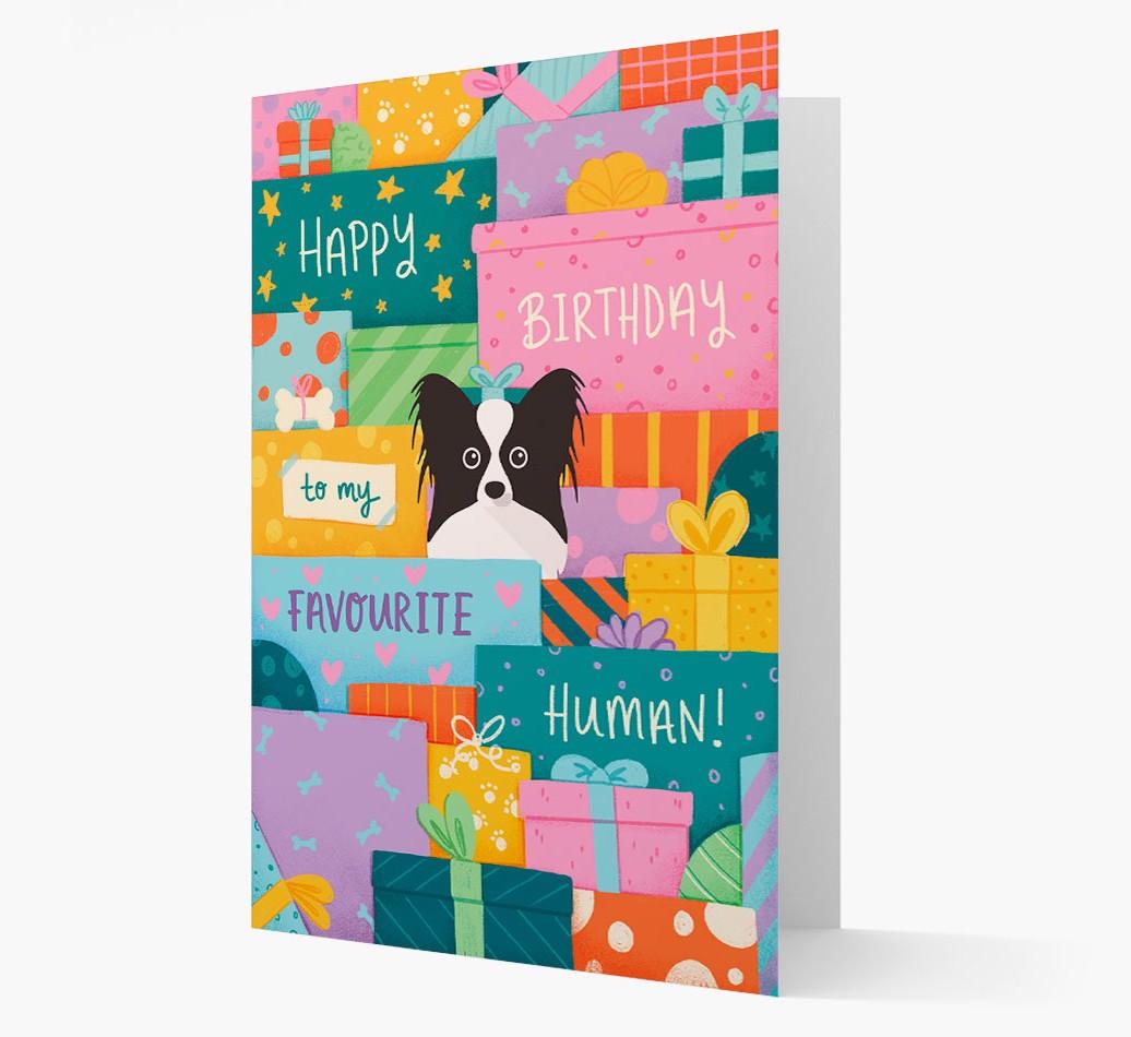 Happy Birthday To My Favorite Human: Personalized {breedFullName} Card