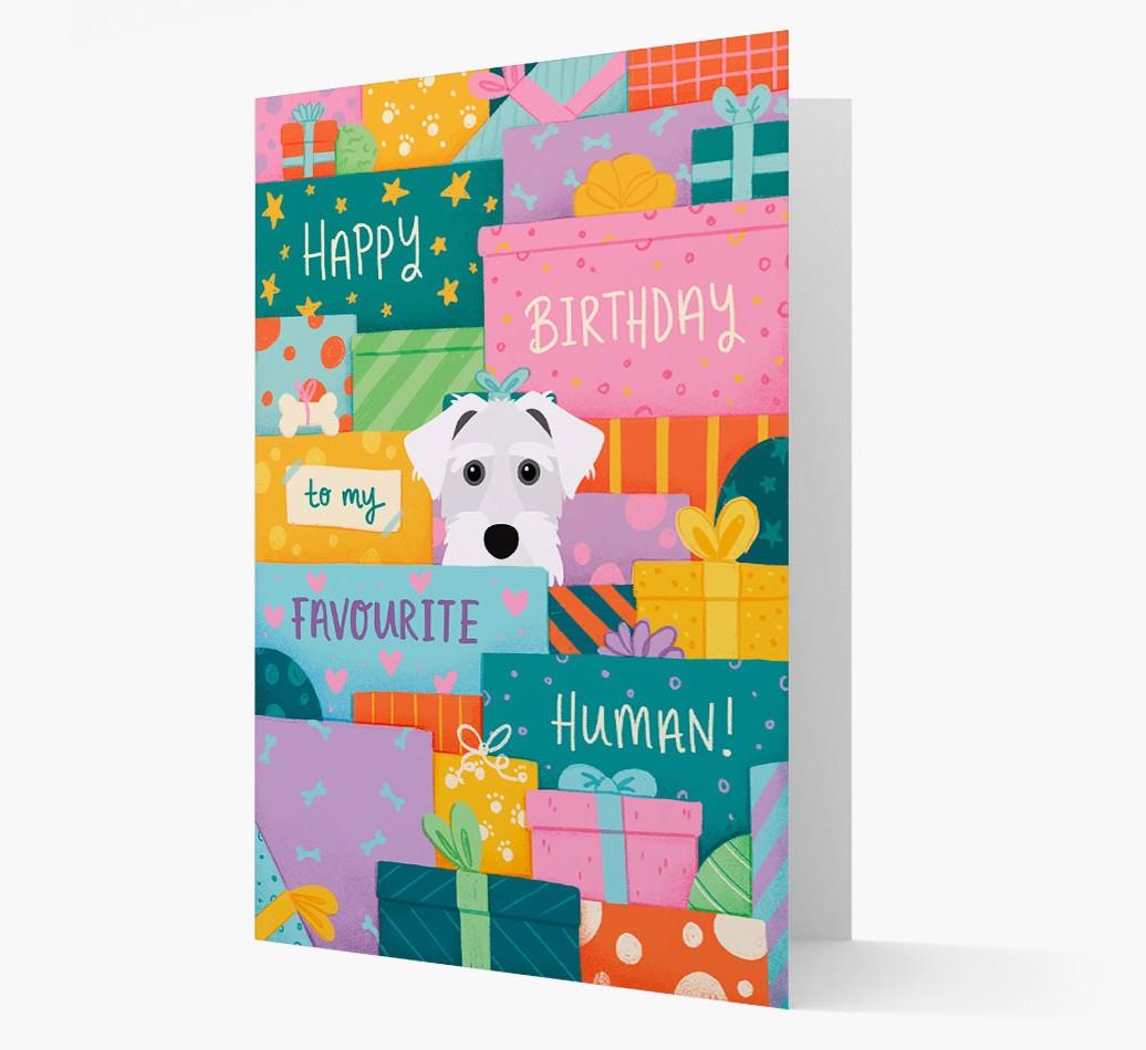 Happy Birthday To My Favorite Human: Personalized {breedFullName} Card