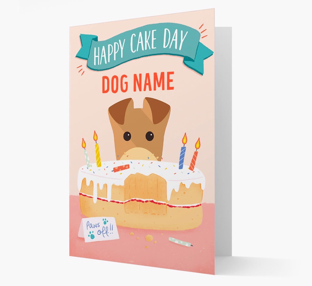 Happy Cake Day: Personalised {breedFullName} Card