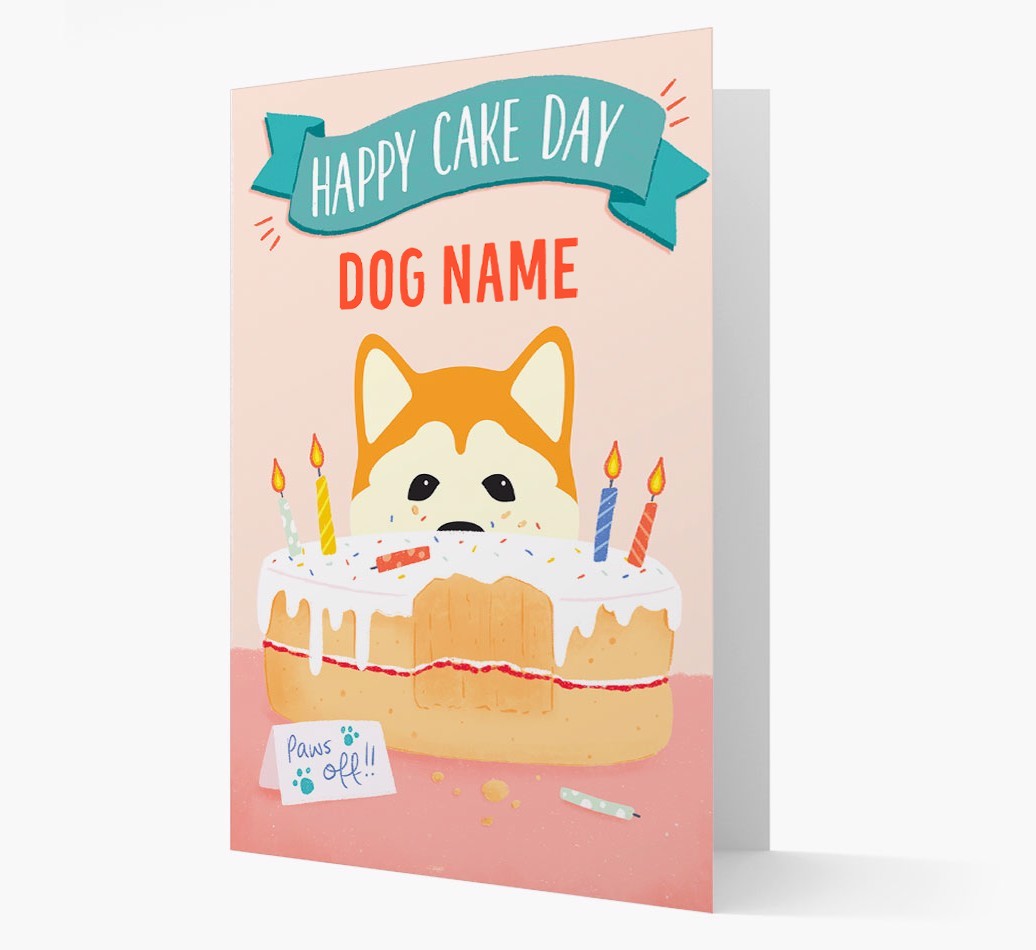 Happy Cake Day: Personalised {breedFullName} Card
