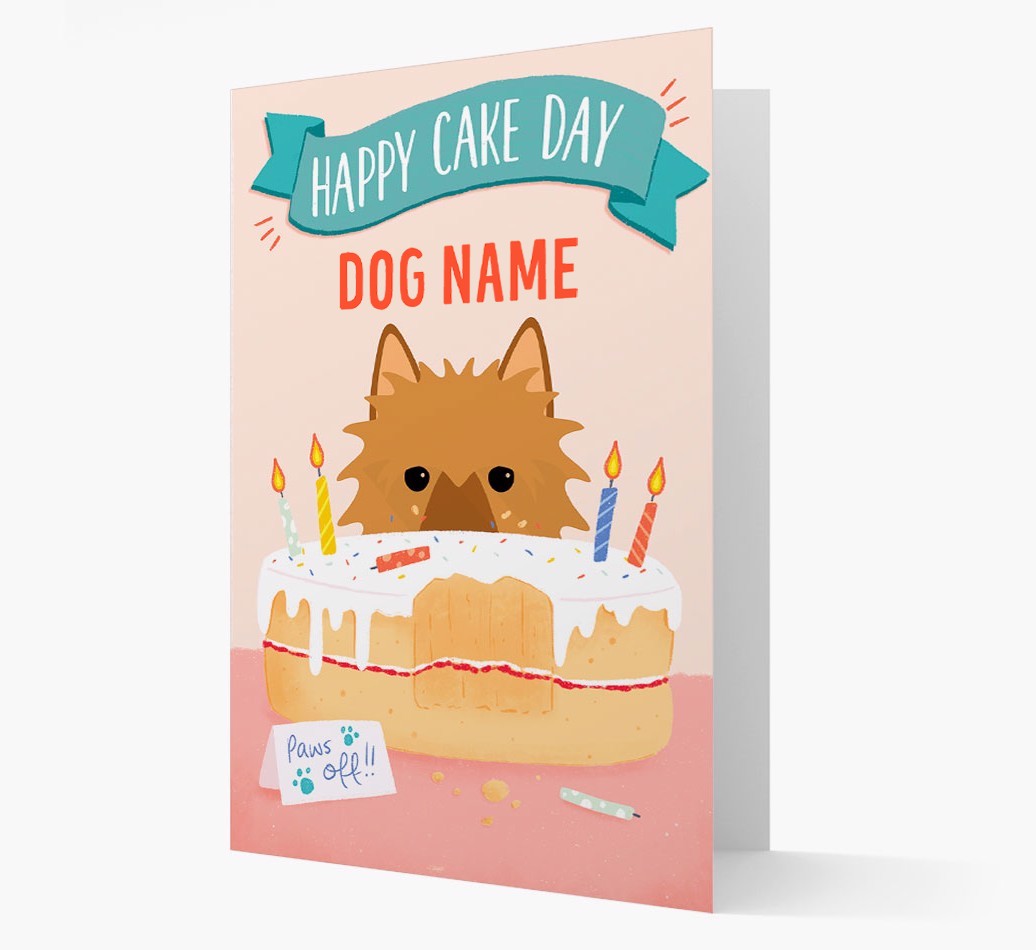 Happy Cake Day: Personalised {breedFullName} Card