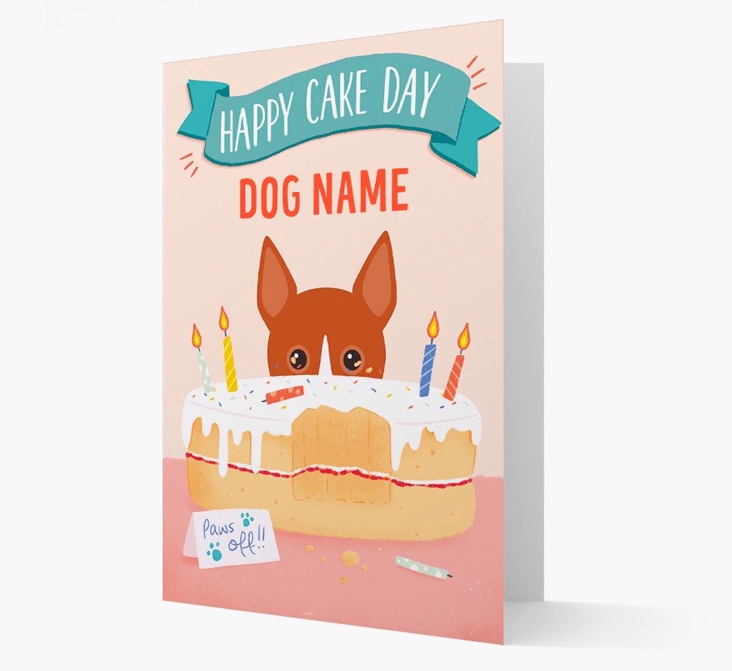 Happy Cake Day: Personalised {breedFullName} Card