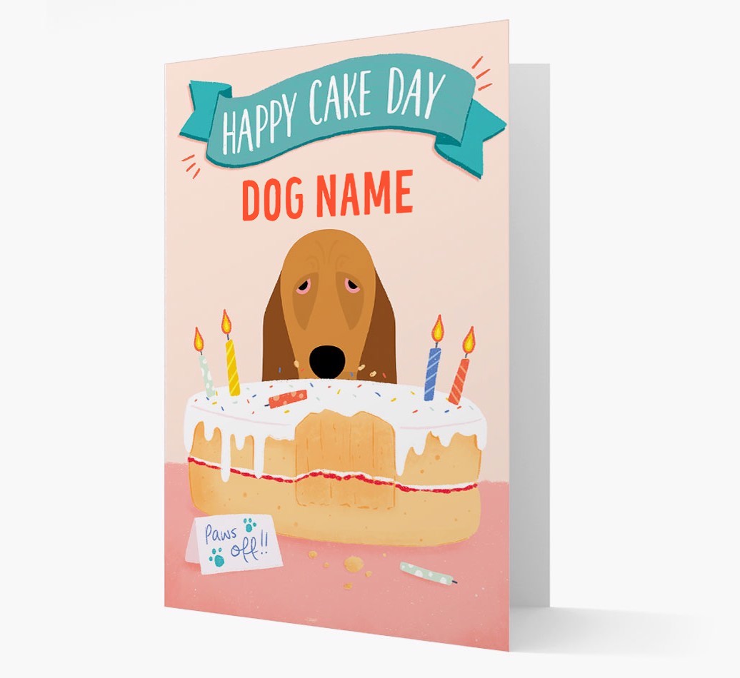 Happy Cake Day: Personalised {breedFullName} Card