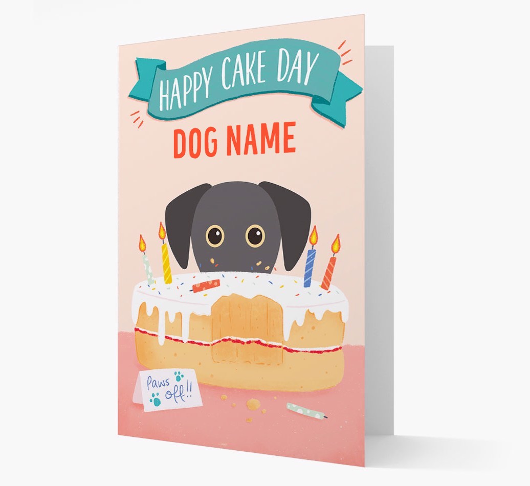 Happy Cake Day: Personalised {breedFullName} Card