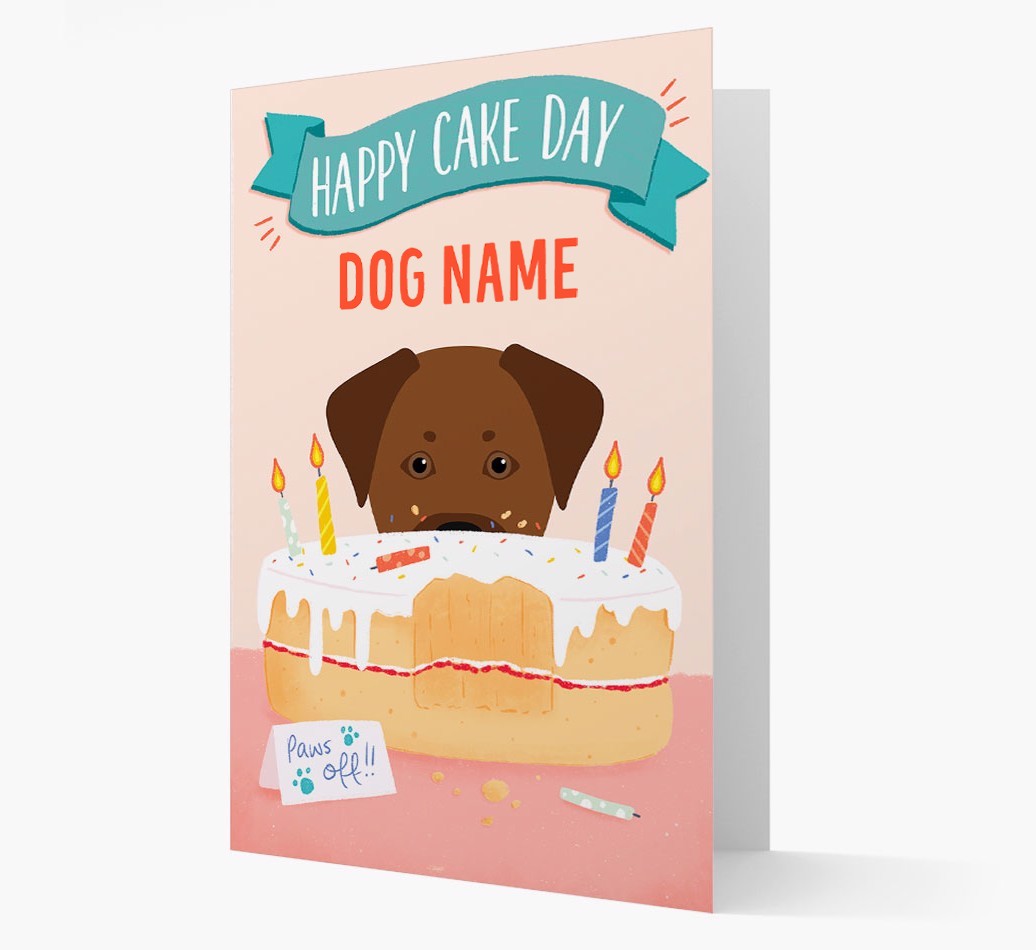 Happy Cake Day: Personalised {breedFullName} Card