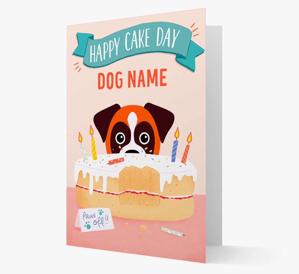Happy Cake Day: Personalised {breedFullName} Card