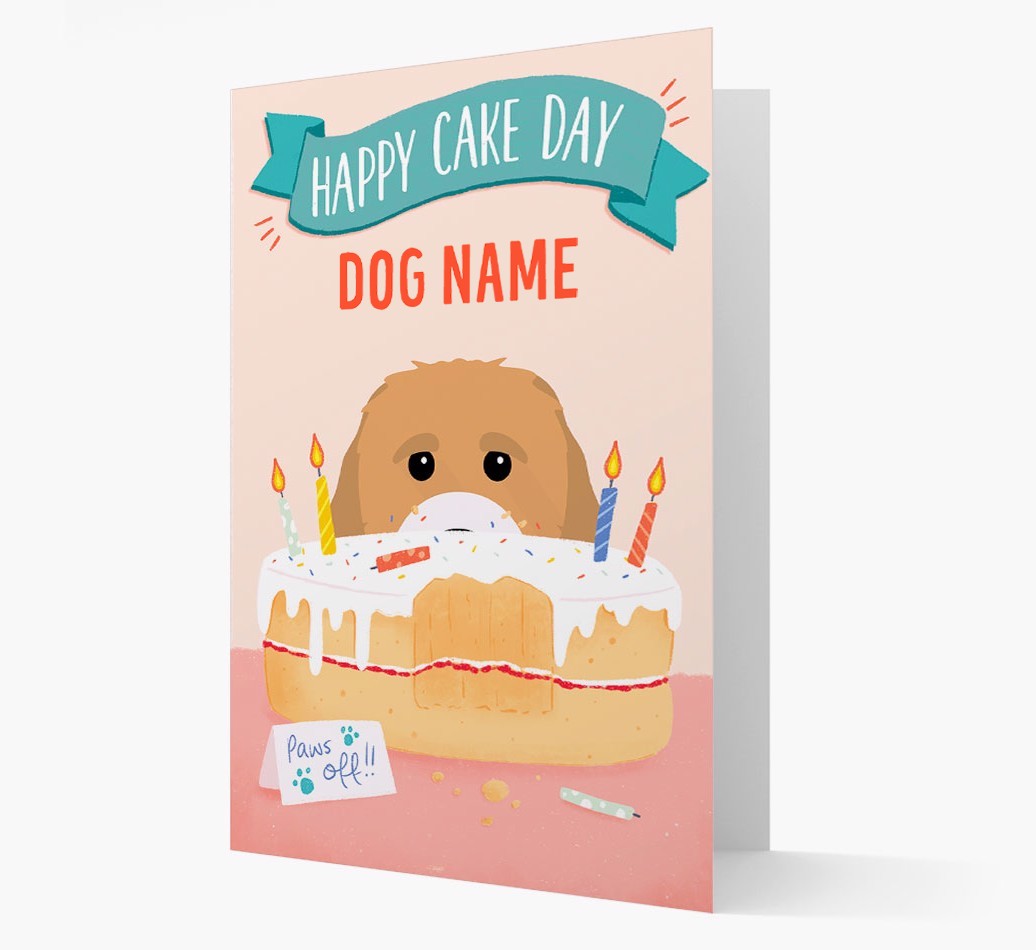 Happy Cake Day: Personalised {breedFullName} Card