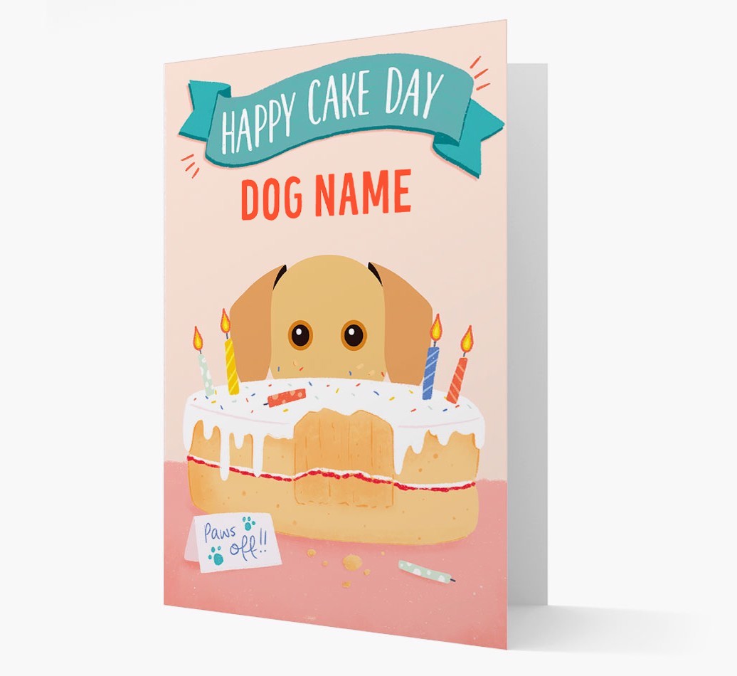 Happy Cake Day: Personalised {breedFullName} Card