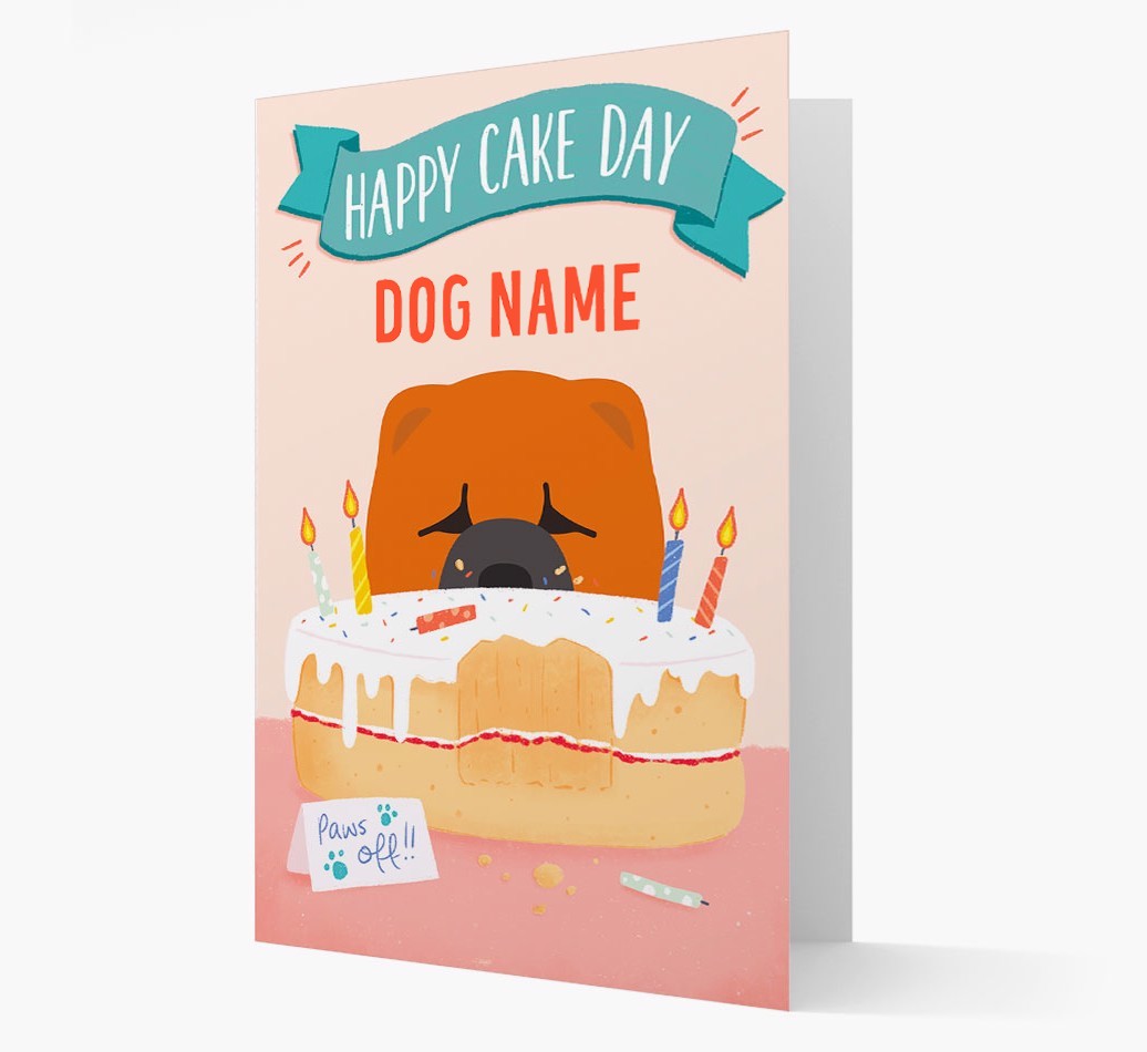Happy Cake Day: Personalised {breedFullName} Card