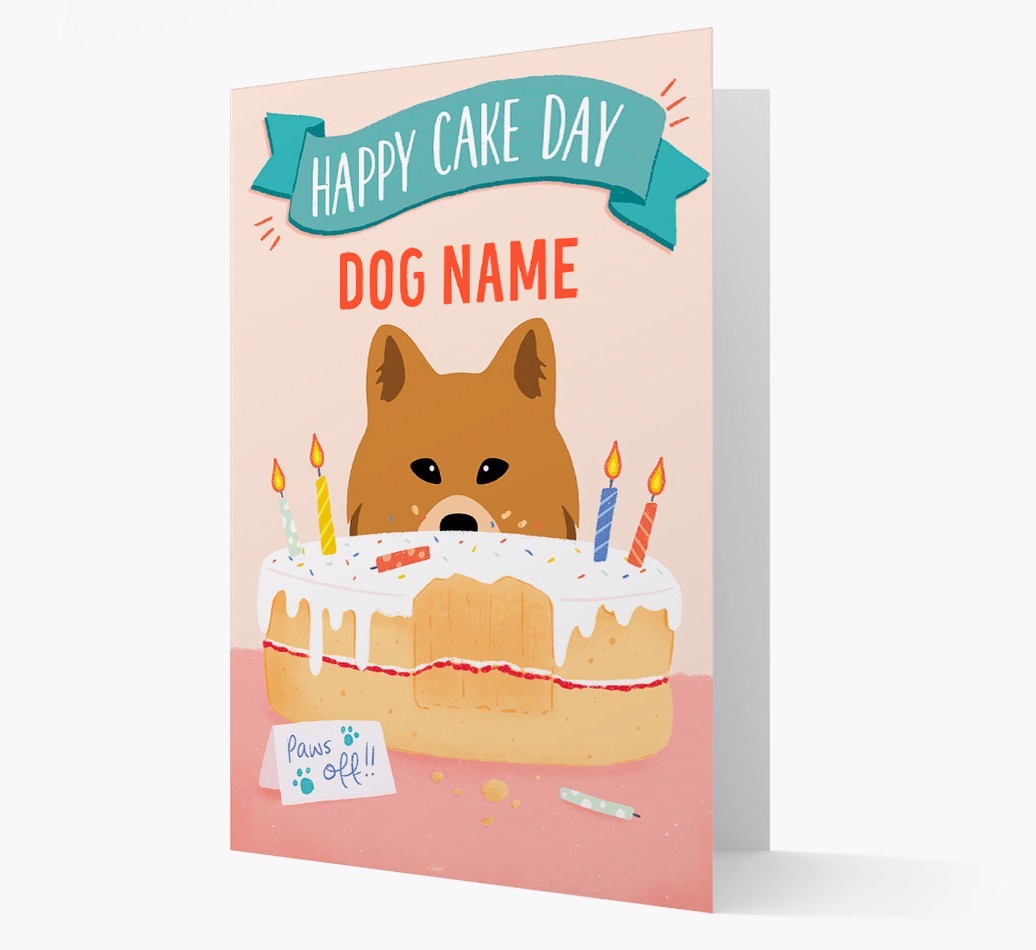 Happy Cake Day: Personalised {breedFullName} Card
