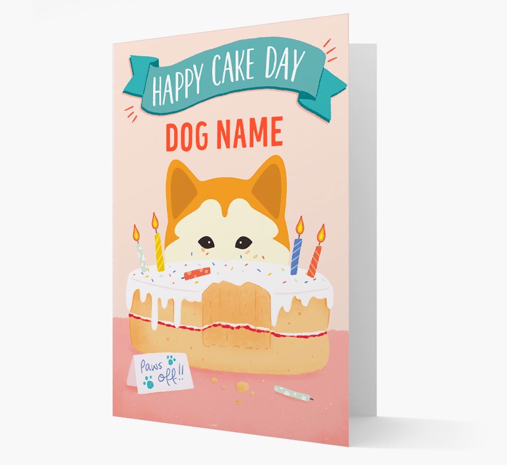 Happy Cake Day: Personalised {breedFullName} Card