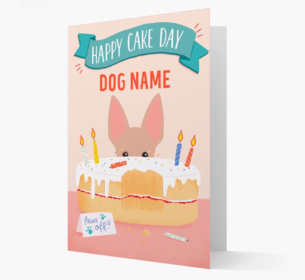 Happy Cake Day: Personalised {breedFullName} Card