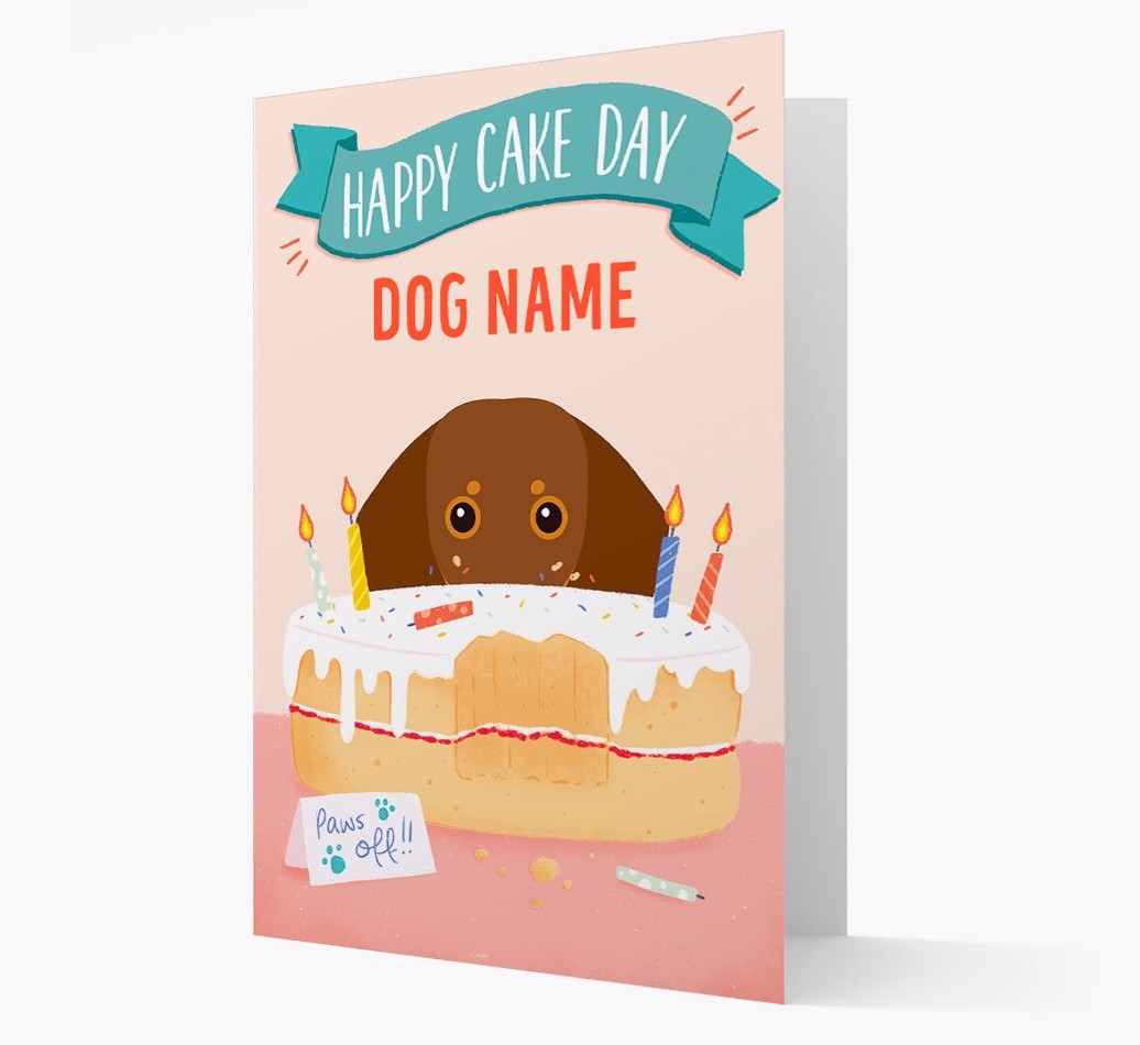 Happy Cake Day: Personalised {breedFullName} Card
