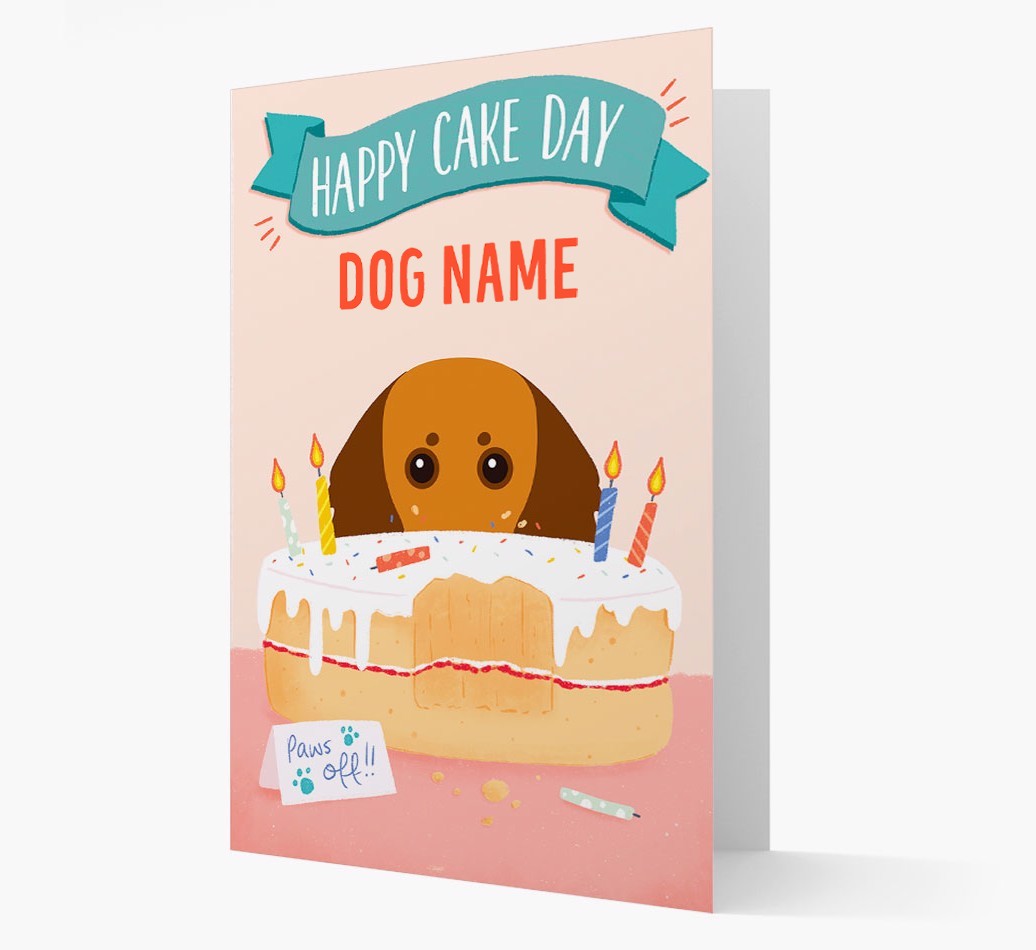 Happy Cake Day: Personalised {breedFullName} Card