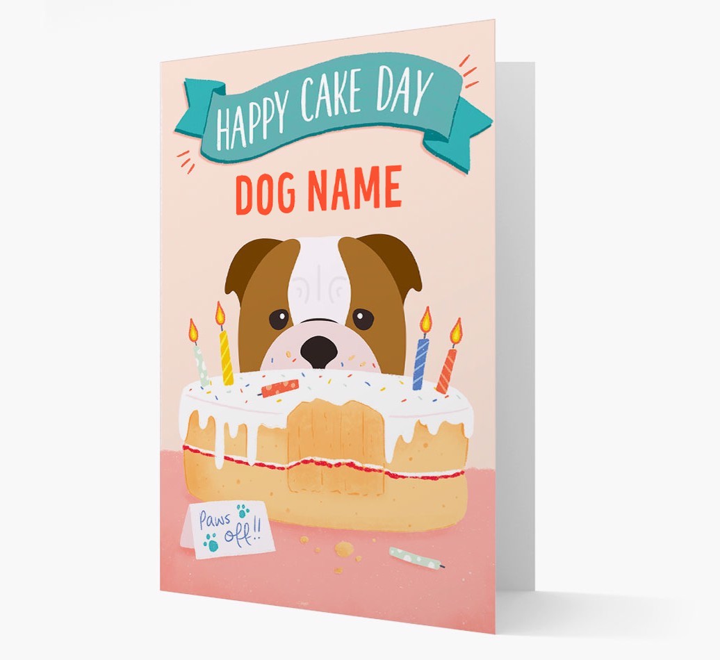 Happy Cake Day: Personalised {breedFullName} Card